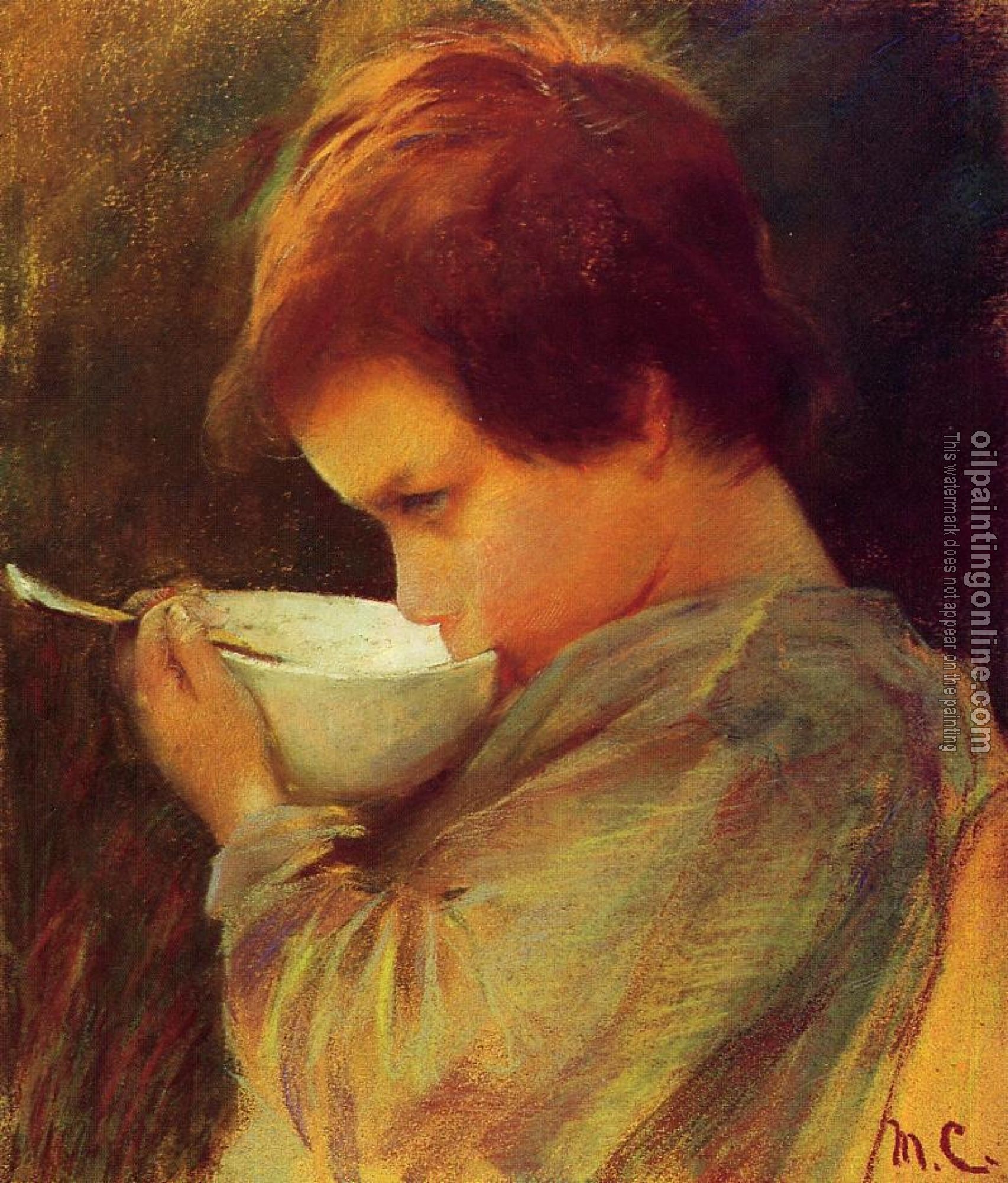 Cassatt, Mary - Child Drinking Milk